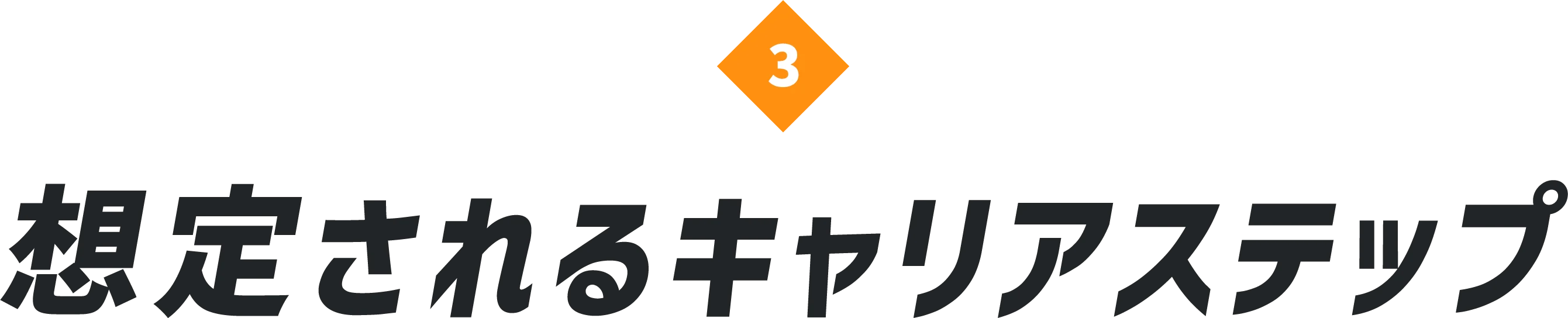 想定されるキャリアステップ